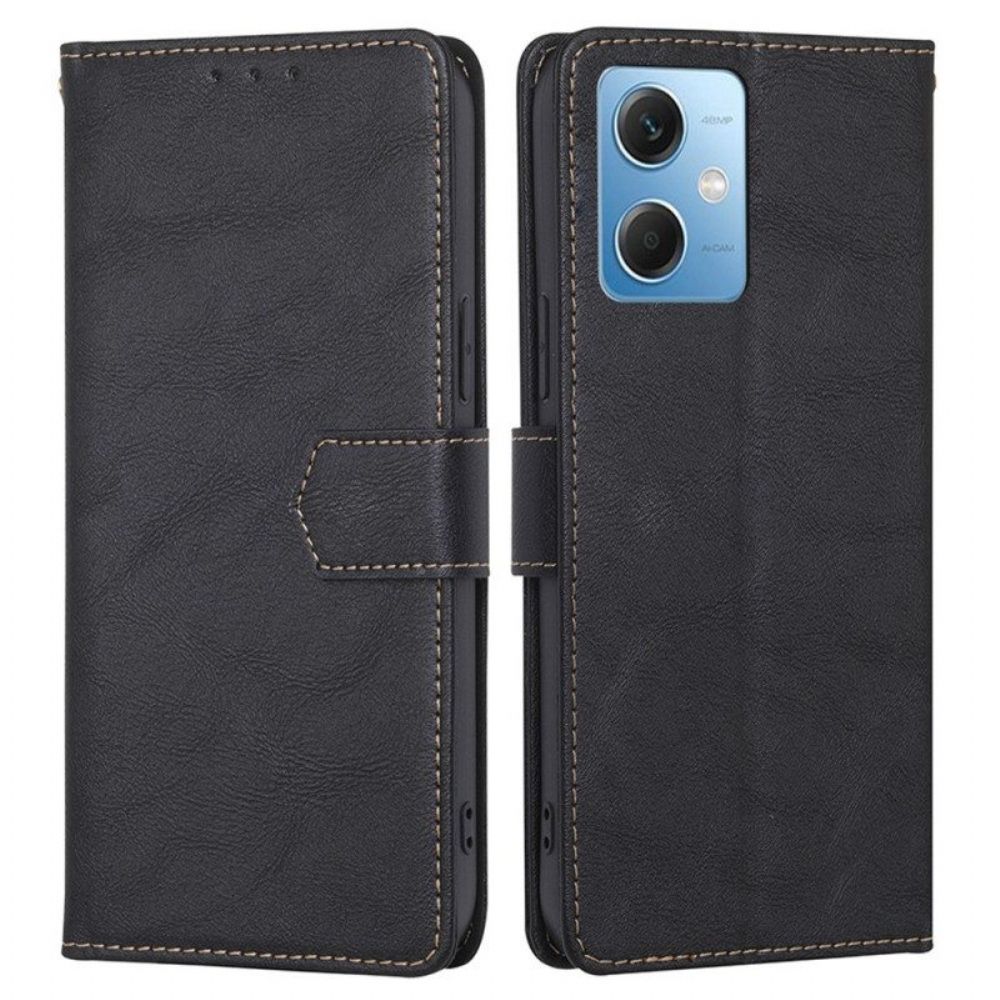 Flip Case Für Xiaomi Redmi Note 12 5G Klassisches Rfid