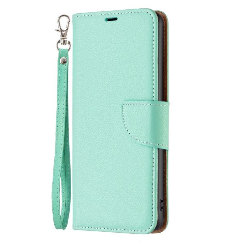 Flip Case Für Xiaomi Redmi Note 12 5G Litschi-schrägverschluss