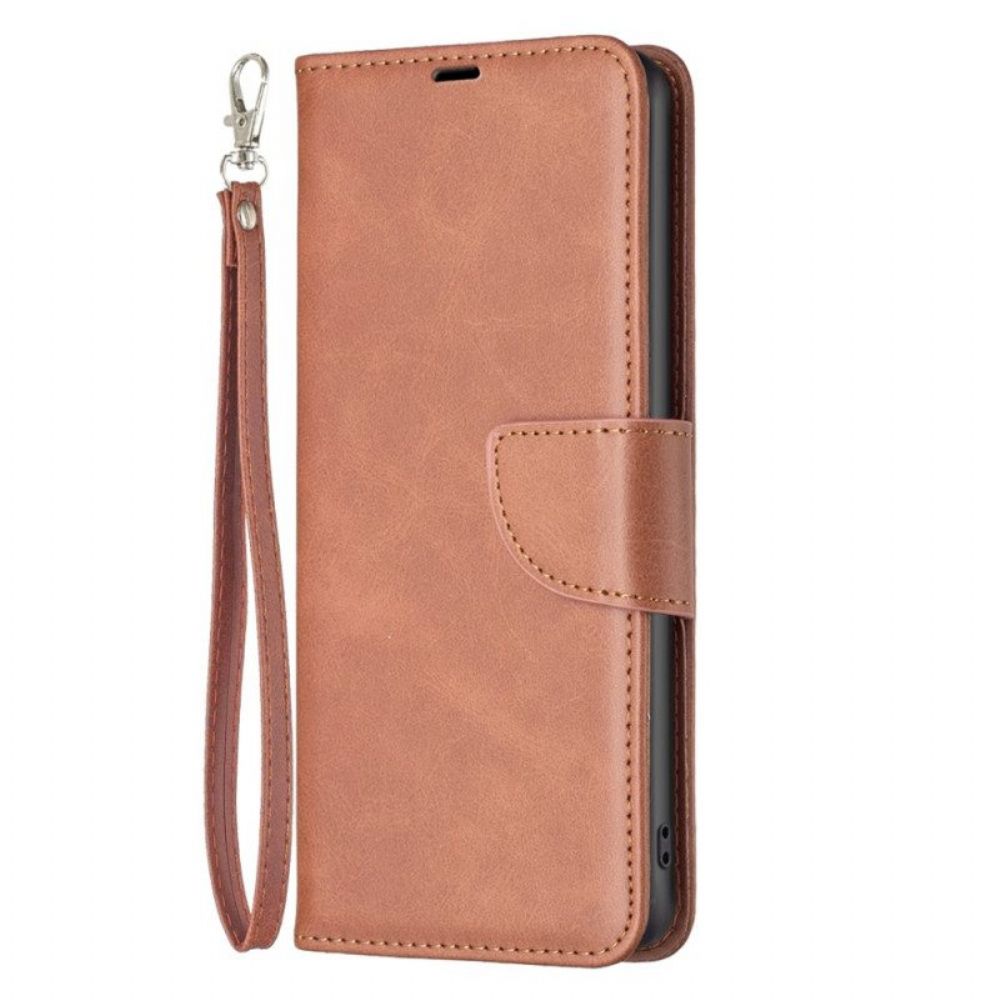 Flip Case Für Xiaomi Redmi Note 12 5G Schrägverschluss