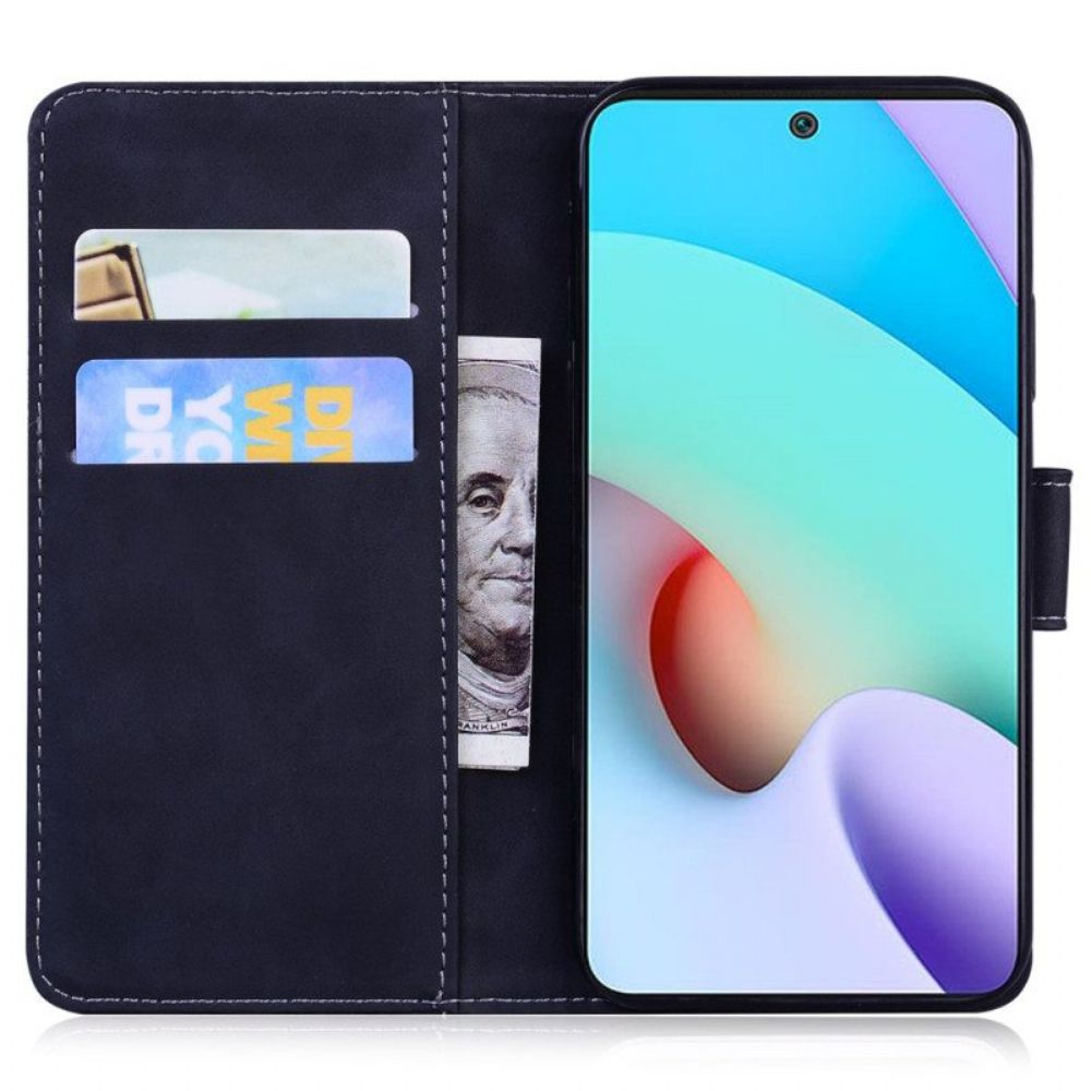 Flip Case Für Xiaomi Redmi Note 12 5G Tiger-fußabdruck