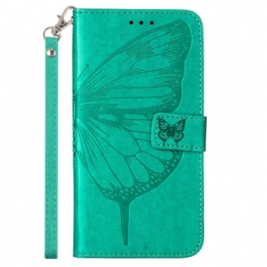 Lederhüllen Für Xiaomi Redmi Note 12 5G Blumenschmetterling