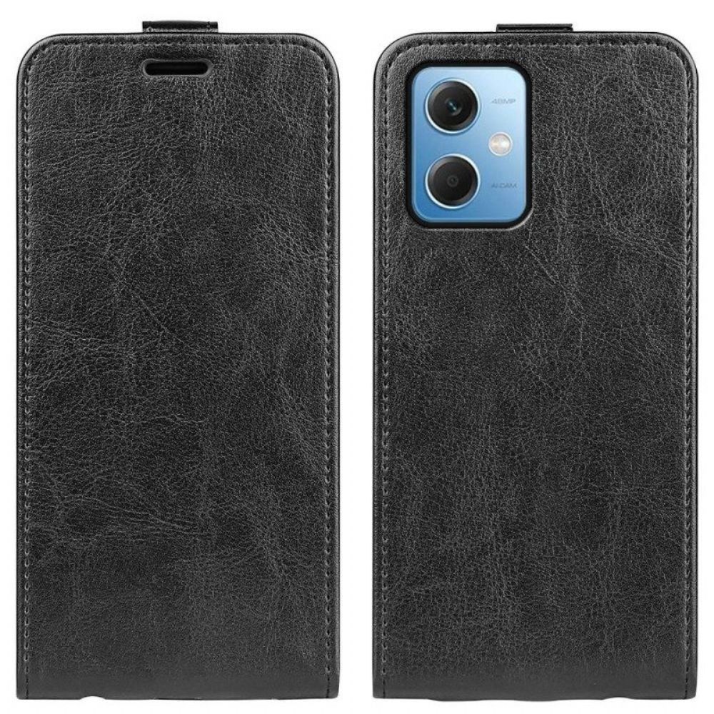 Lederhüllen Für Xiaomi Redmi Note 12 5G Flip Case Vertikale Klappe