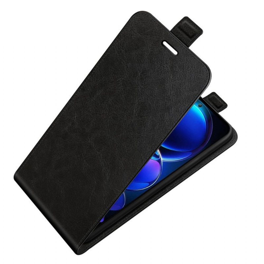 Lederhüllen Für Xiaomi Redmi Note 12 5G Flip Case Vertikale Klappe