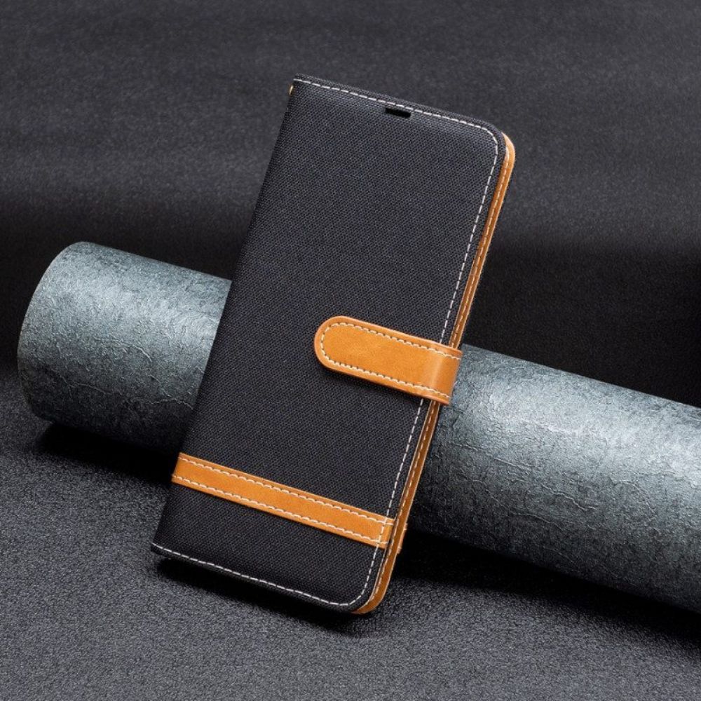 Lederhüllen Für Xiaomi Redmi Note 12 5G Mit Kordel Armband In Stoff- Und Lederoptik