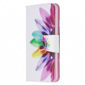 Flip Case Für Xiaomi Redmi Note 8 Aquarell Blume