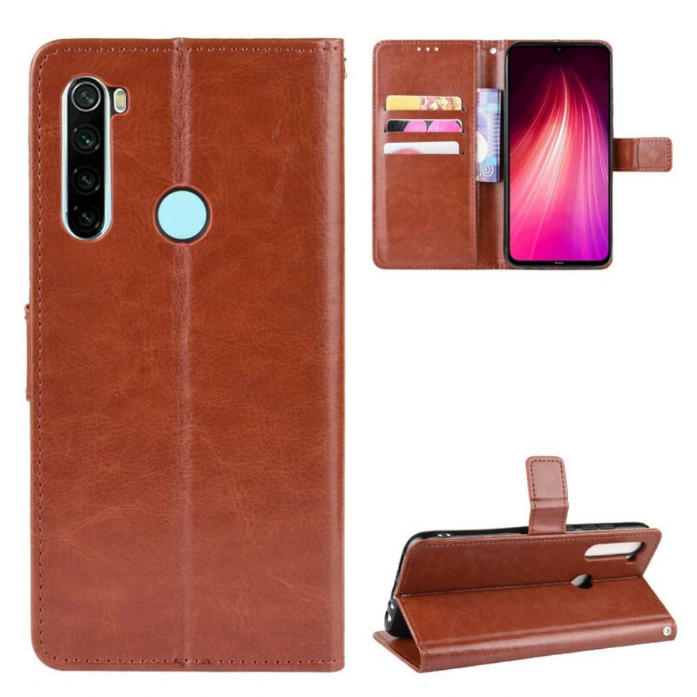 Flip Case Für Xiaomi Redmi Note 8 Auffälliges Kunstleder