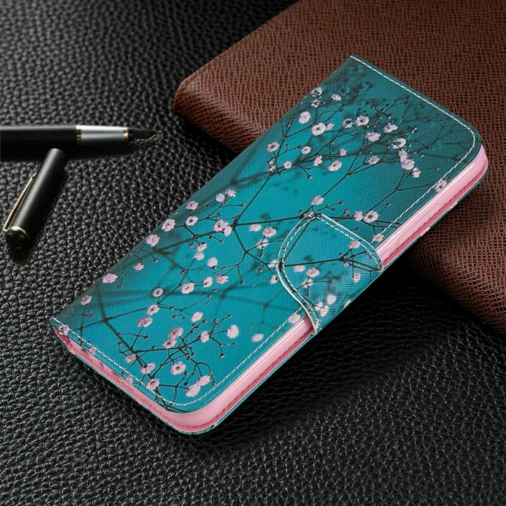 Flip Case Für Xiaomi Redmi Note 8 Blühender Baum