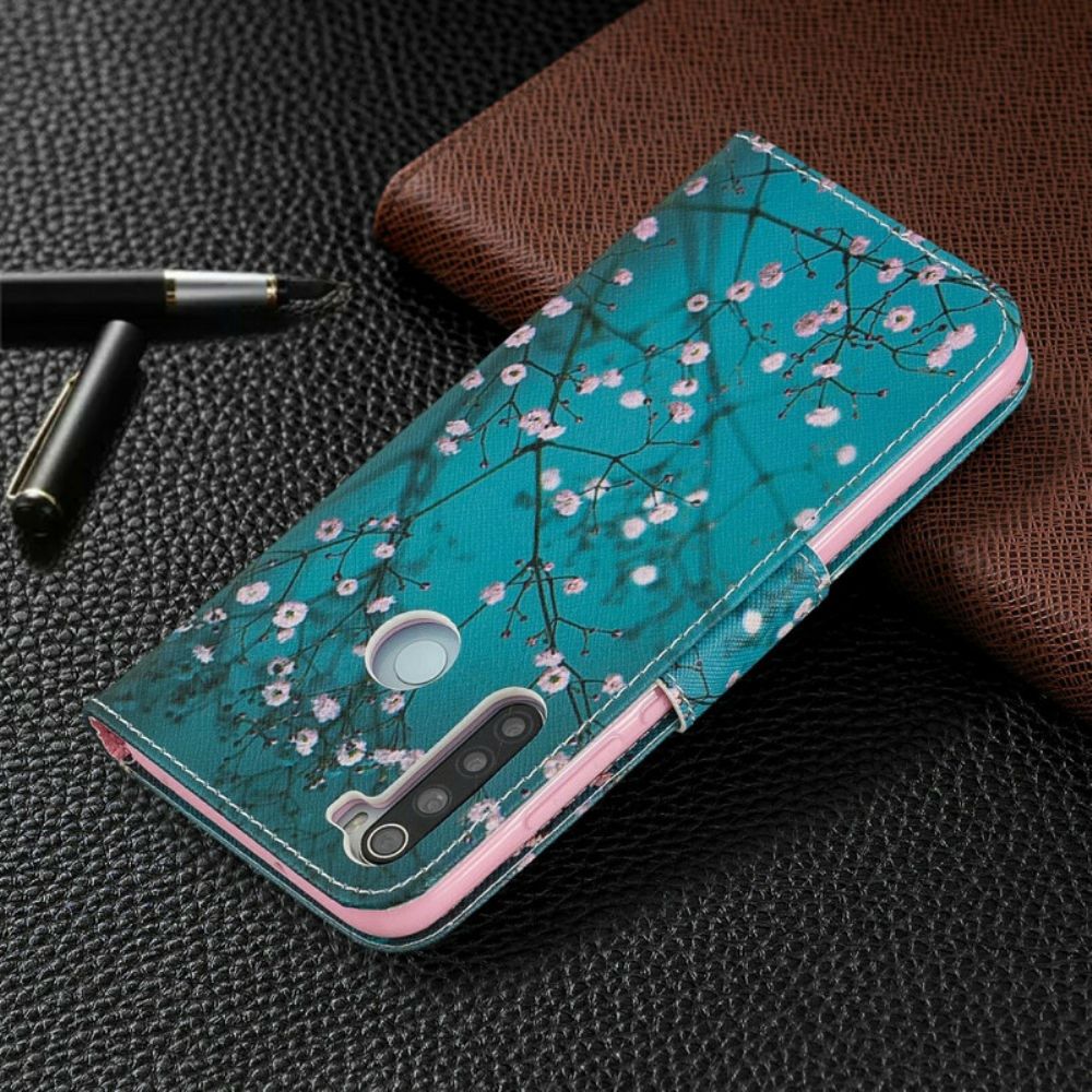 Flip Case Für Xiaomi Redmi Note 8 Blühender Baum