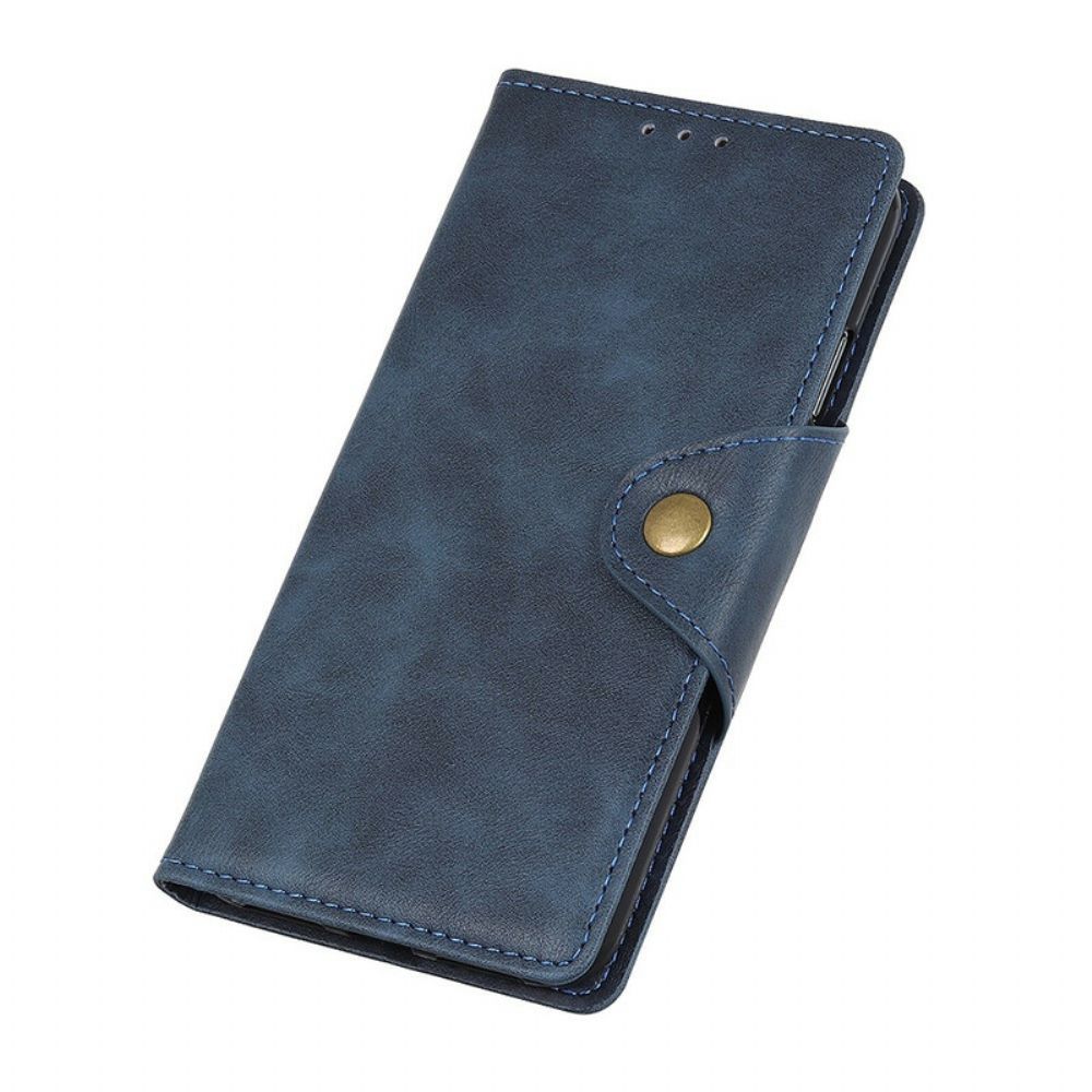 Flip Case Für Xiaomi Redmi Note 8 Kunstlederknopf