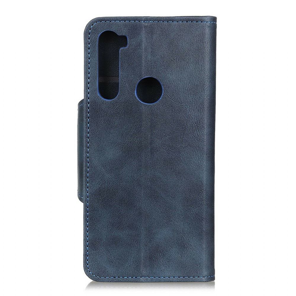 Flip Case Für Xiaomi Redmi Note 8 Kunstlederknopf