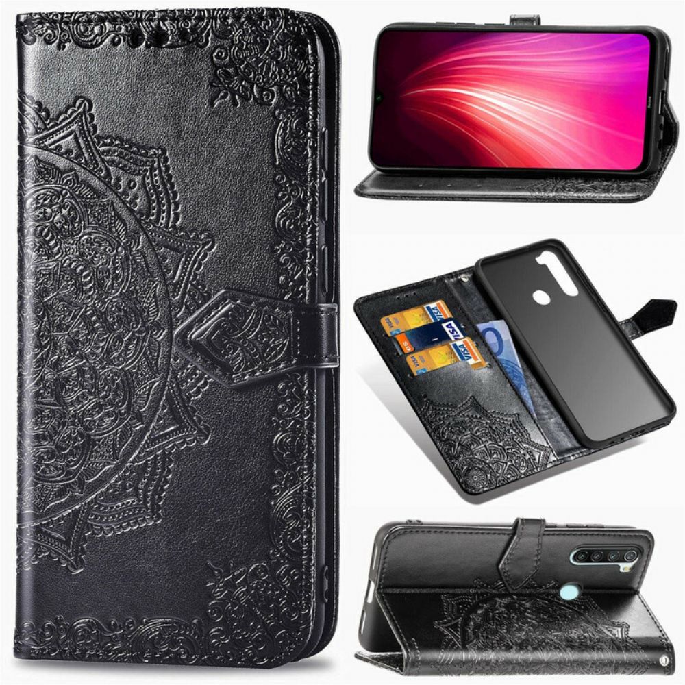 Flip Case Für Xiaomi Redmi Note 8 Mandala Aus Dem Mittelalter