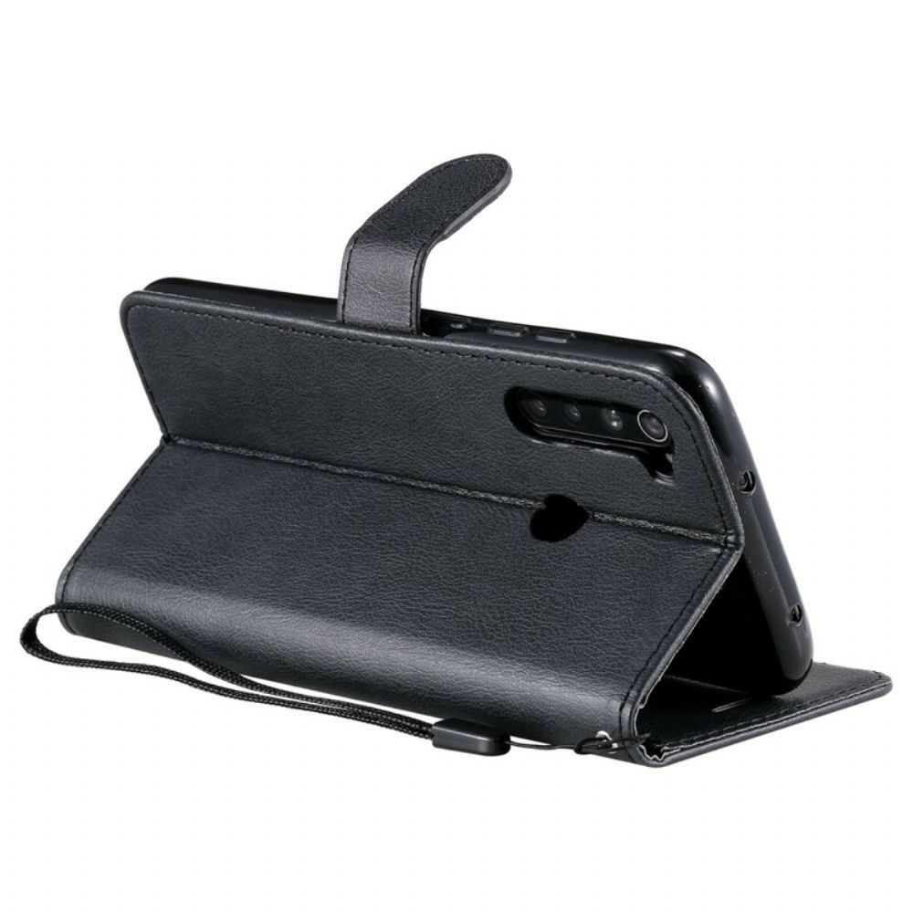 Flip Case Für Xiaomi Redmi Note 8 Mit Kordel Armband In Lederoptik