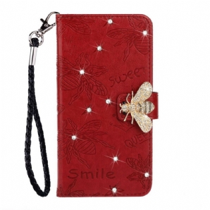 Flip Case Für Xiaomi Redmi Note 8 Smile Bee Charm