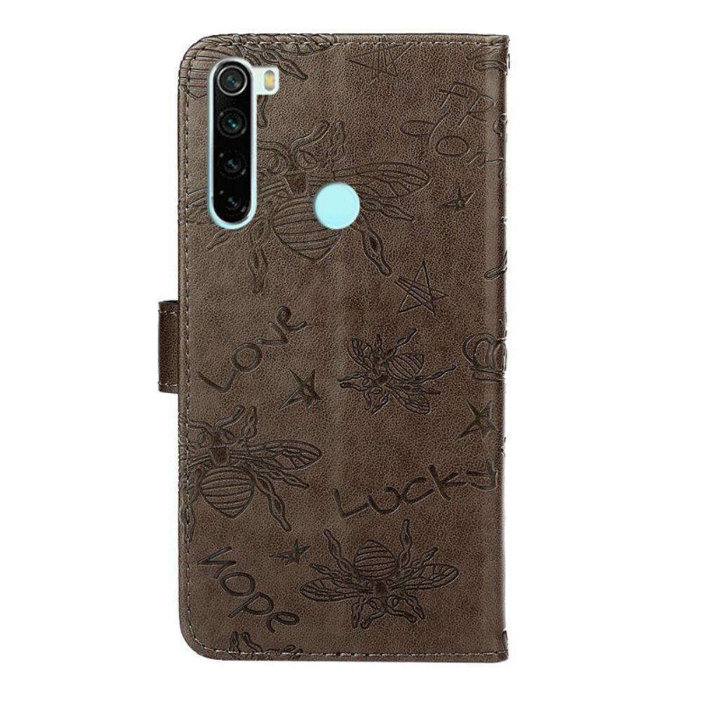 Flip Case Für Xiaomi Redmi Note 8 Smile Bee Charm