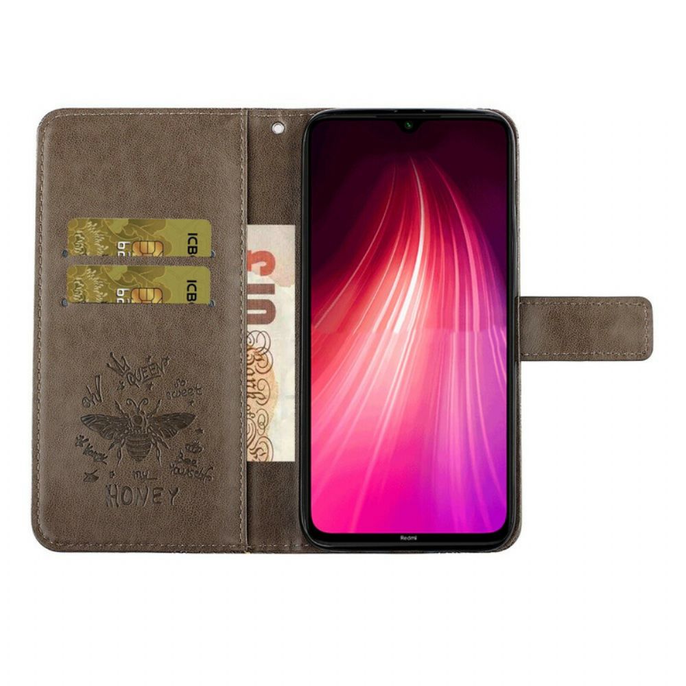 Flip Case Für Xiaomi Redmi Note 8 Smile Bee Charm