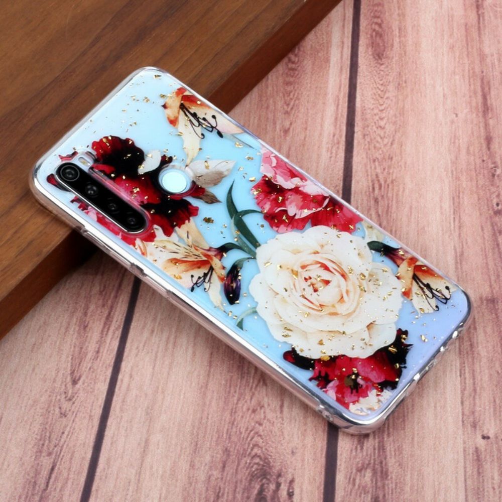 Handyhülle Für Xiaomi Redmi Note 8 Transparente Hervorragende Blumensträuße