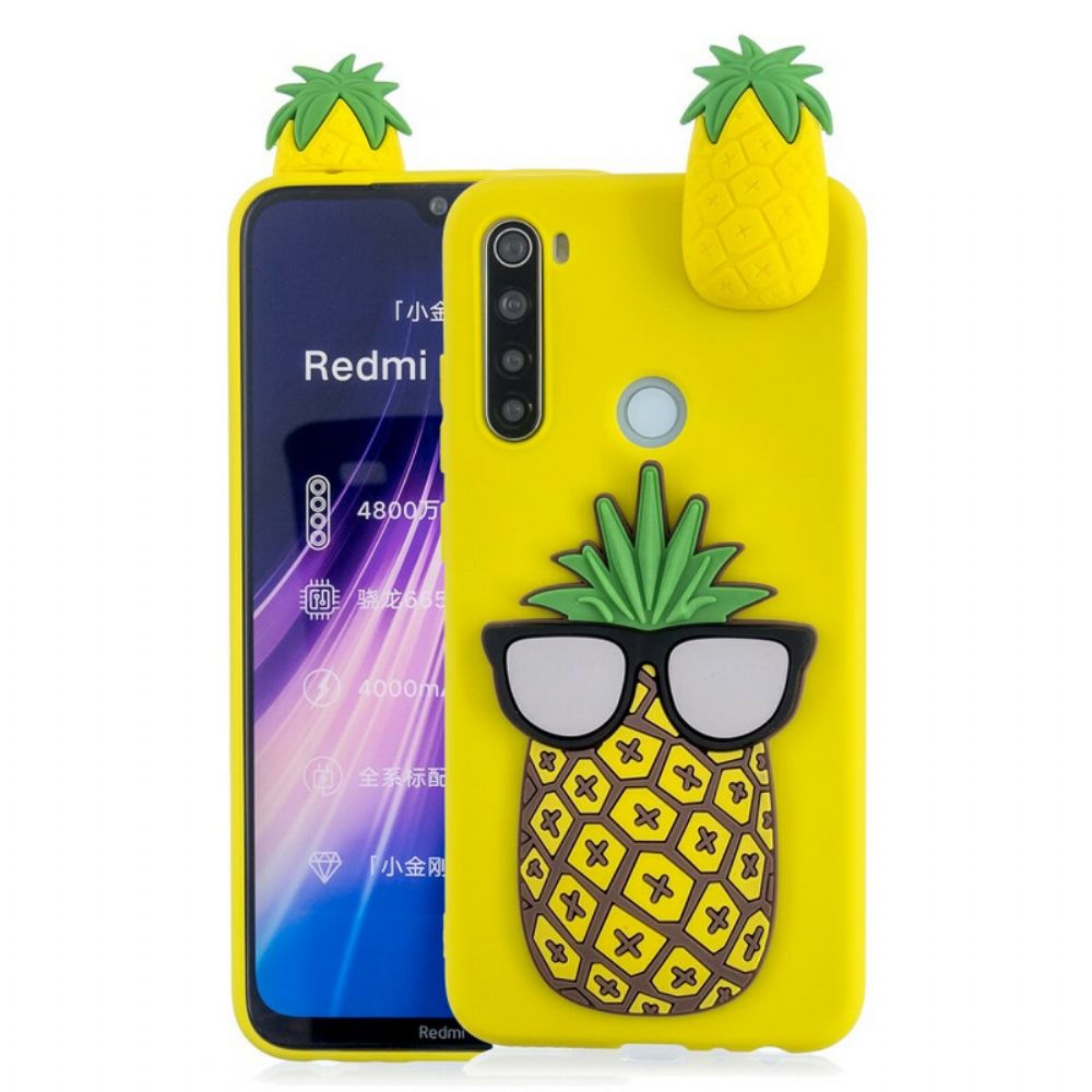 Hülle Für Xiaomi Redmi Note 8 Coole 3d-ananas