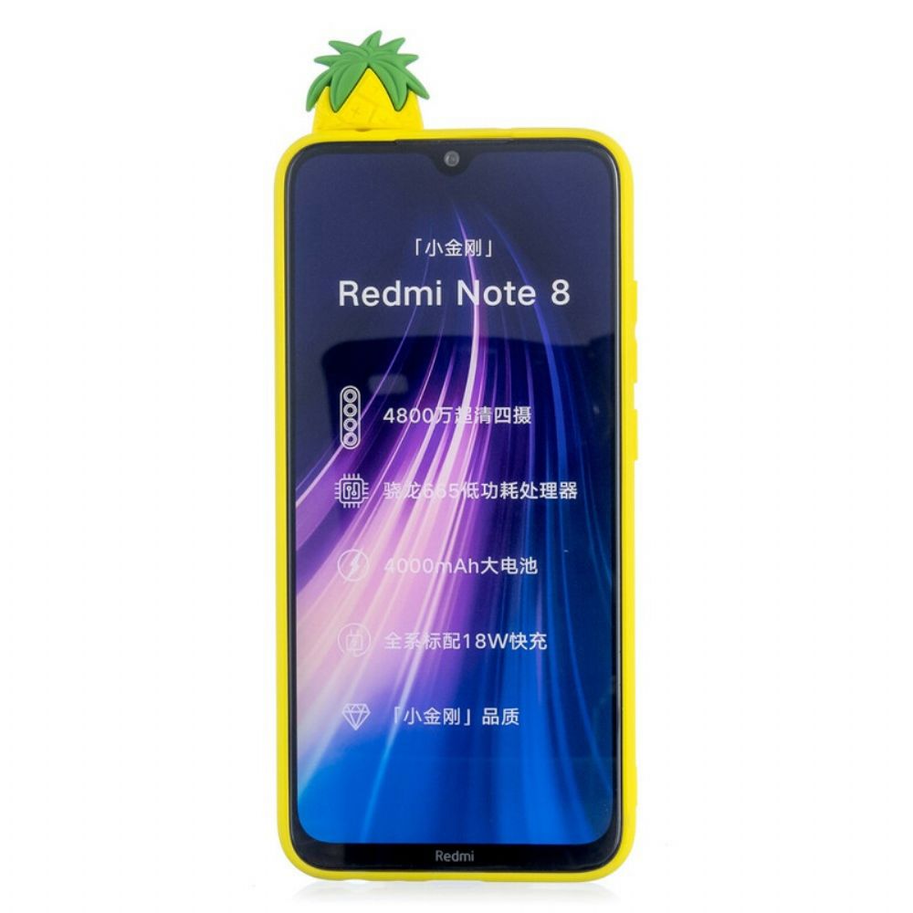 Hülle Für Xiaomi Redmi Note 8 Coole 3d-ananas