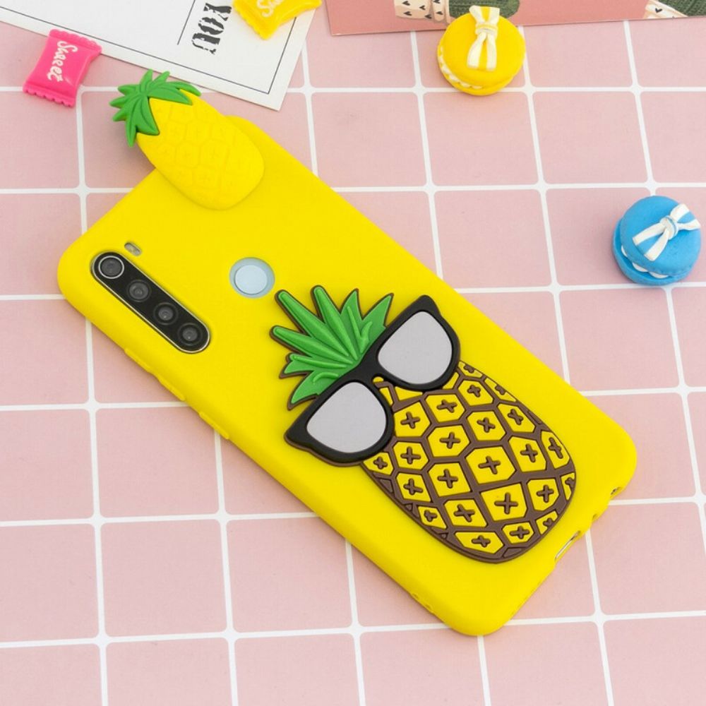 Hülle Für Xiaomi Redmi Note 8 Coole 3d-ananas