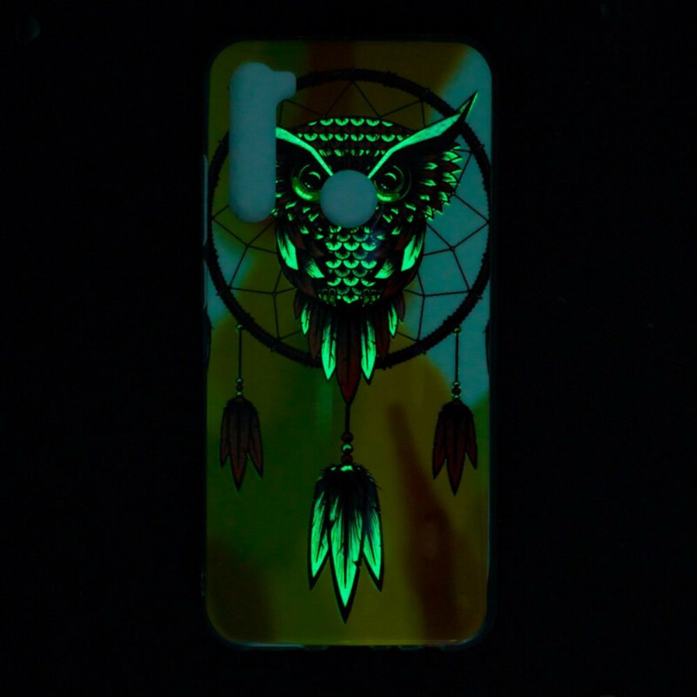 Hülle Für Xiaomi Redmi Note 8 Fluoreszierender Eulen-traumfänger