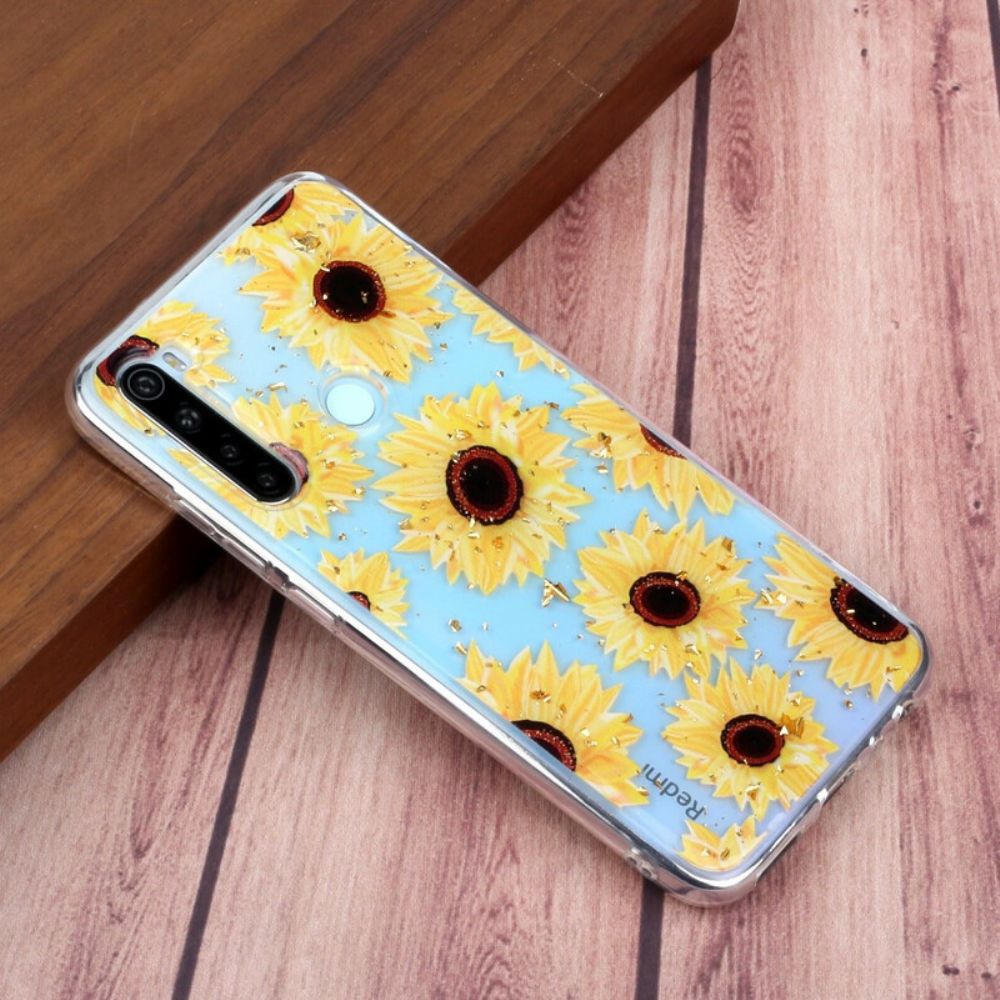 Hülle Für Xiaomi Redmi Note 8 Mehrere Sonnenblumen