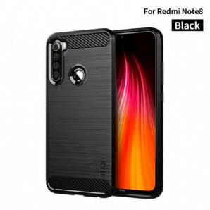 Hülle Für Xiaomi Redmi Note 8 Mofi Gebürstete Kohlefaser