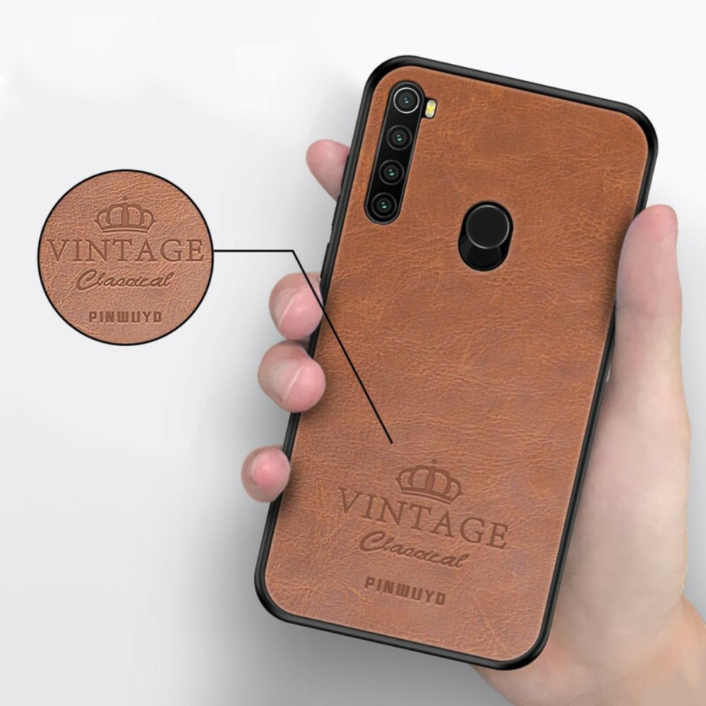 Hülle Für Xiaomi Redmi Note 8 Pinwuyo Mit Vintage-ledereffekt