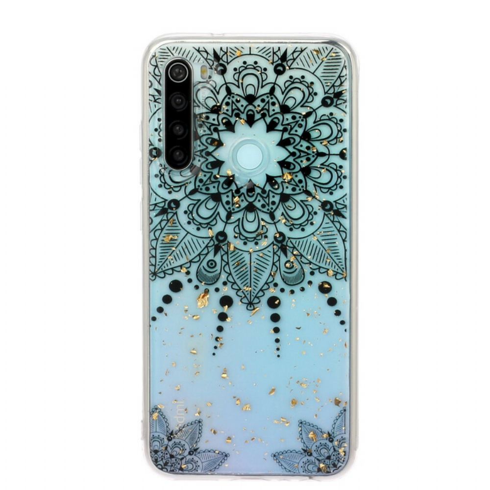 Hülle Für Xiaomi Redmi Note 8 Transparentes Graues Mandala