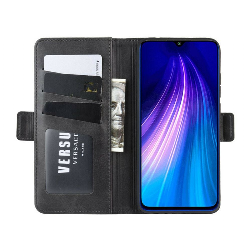 Lederhüllen Für Xiaomi Redmi Note 8 Flip Case Doppelklappe