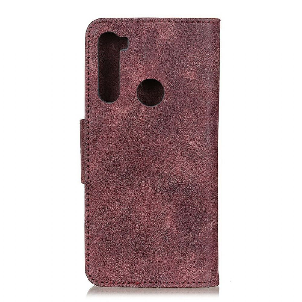 Lederhüllen Für Xiaomi Redmi Note 8 Flip Case Doppelseitige Magnetklappe