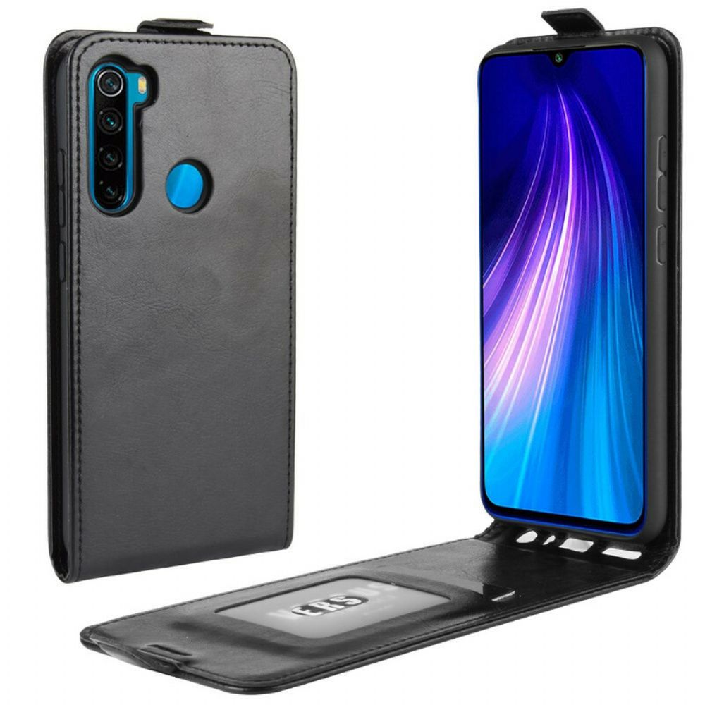 Lederhüllen Für Xiaomi Redmi Note 8 Flip Case Faltbarer Ledereffekt