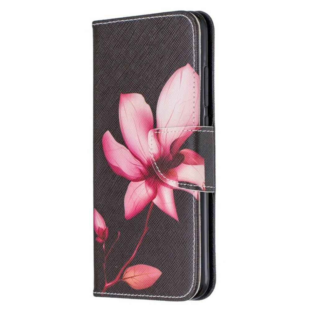 Lederhüllen Für Xiaomi Redmi Note 8 Rosa Blume