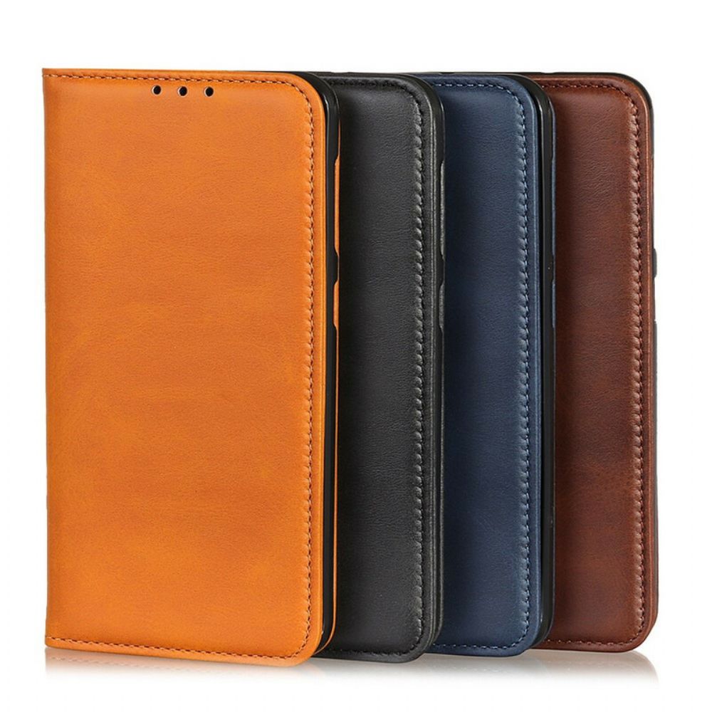 Schutzhülle Für Xiaomi Redmi Note 8 Flip Case Klassisches Spaltleder