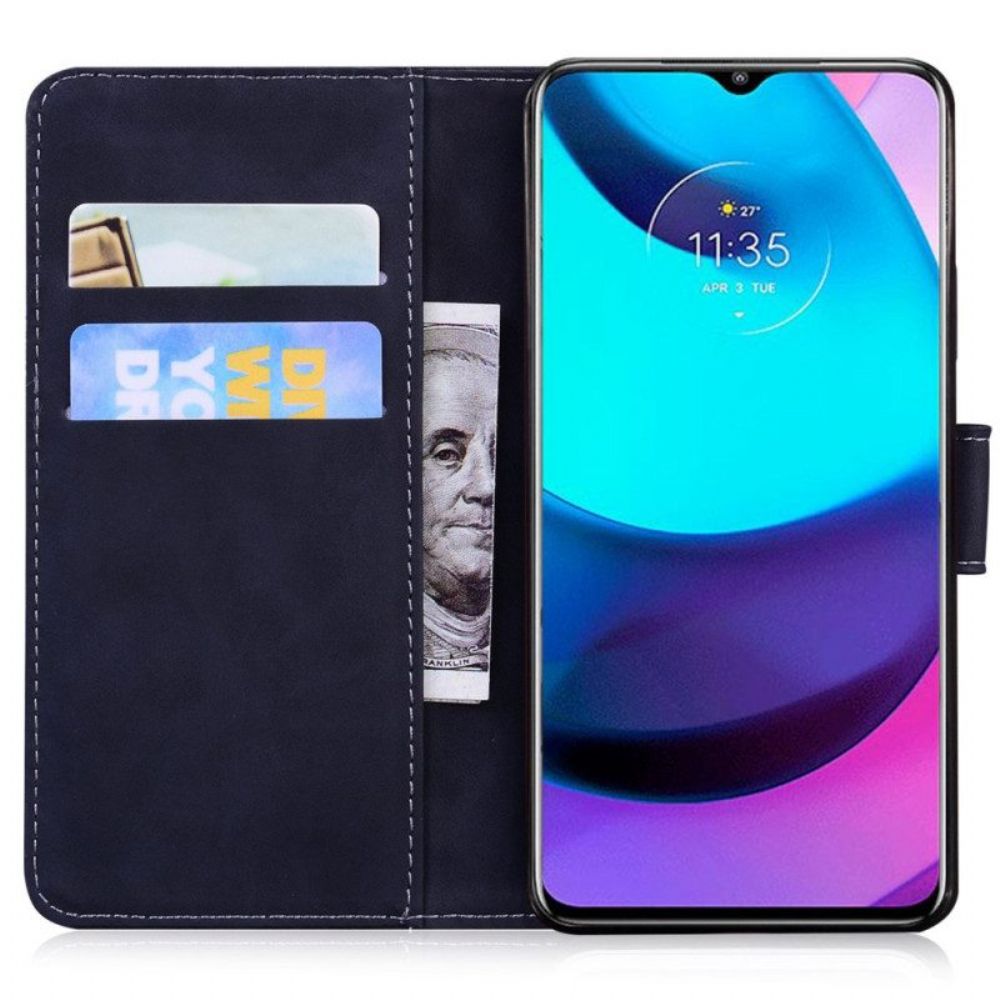 Flip Case Für Moto G73 5G Schmetterlingsdesign