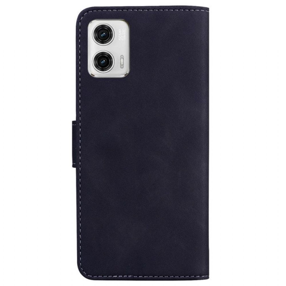 Flip Case Für Moto G73 5G Schmetterlingsdesign