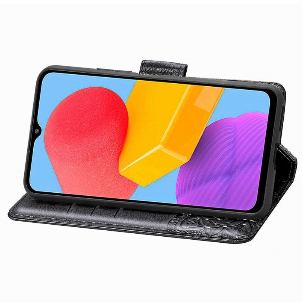 Flip Case Für Samsung Galaxy M13 Barocker Schmetterling