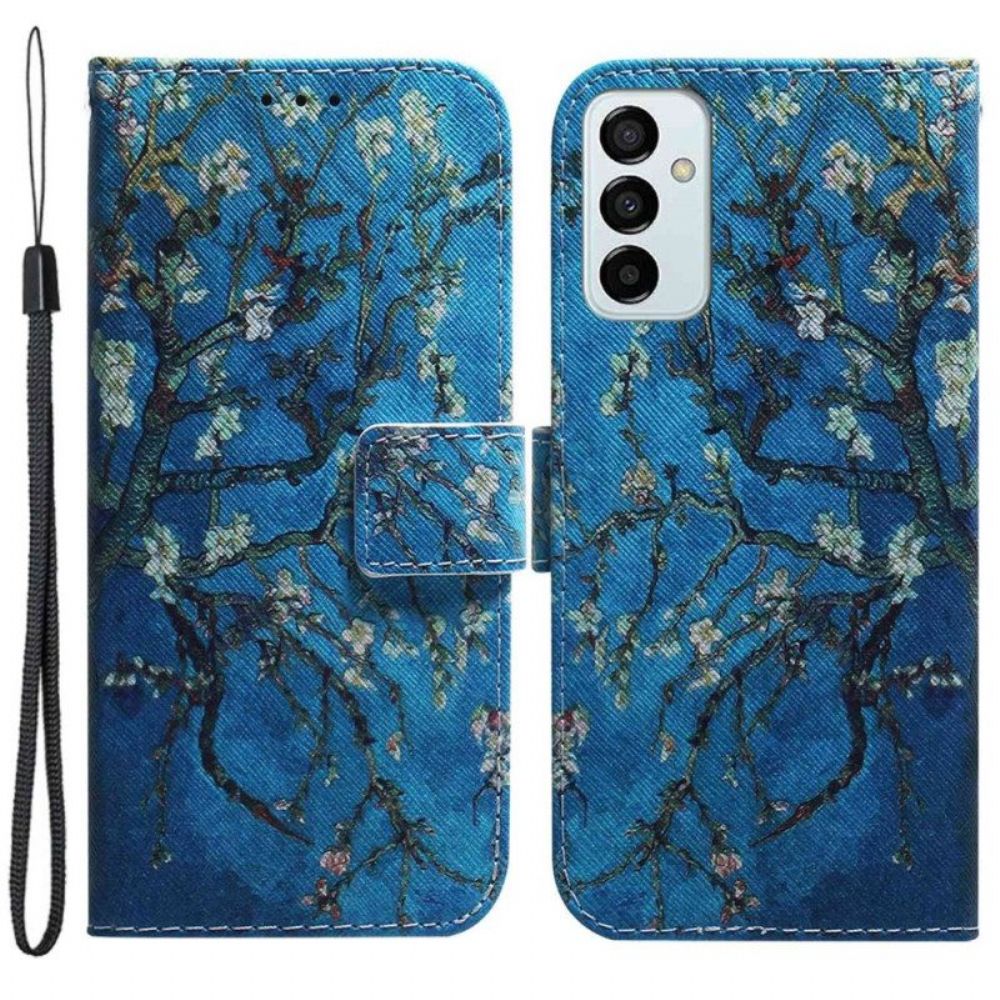 Flip Case Für Samsung Galaxy M13 Blühende Zweige