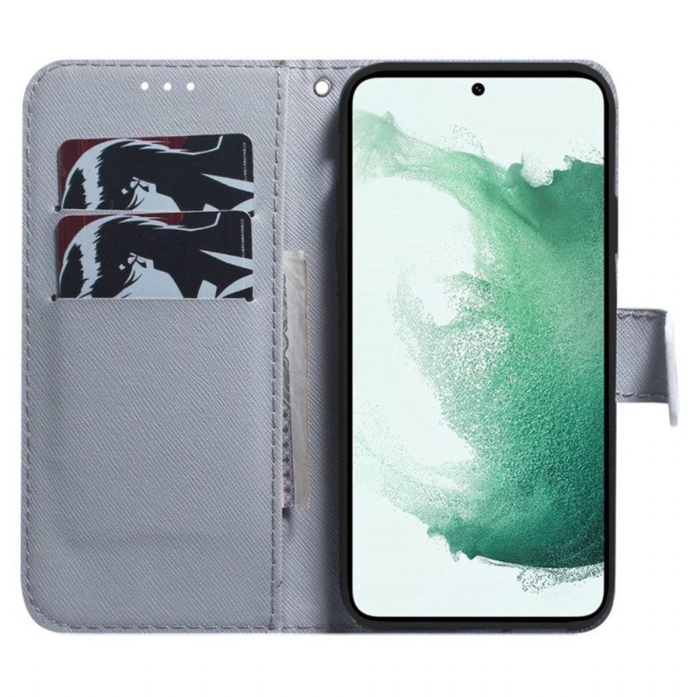 Flip Case Für Samsung Galaxy M13 Blühende Zweige