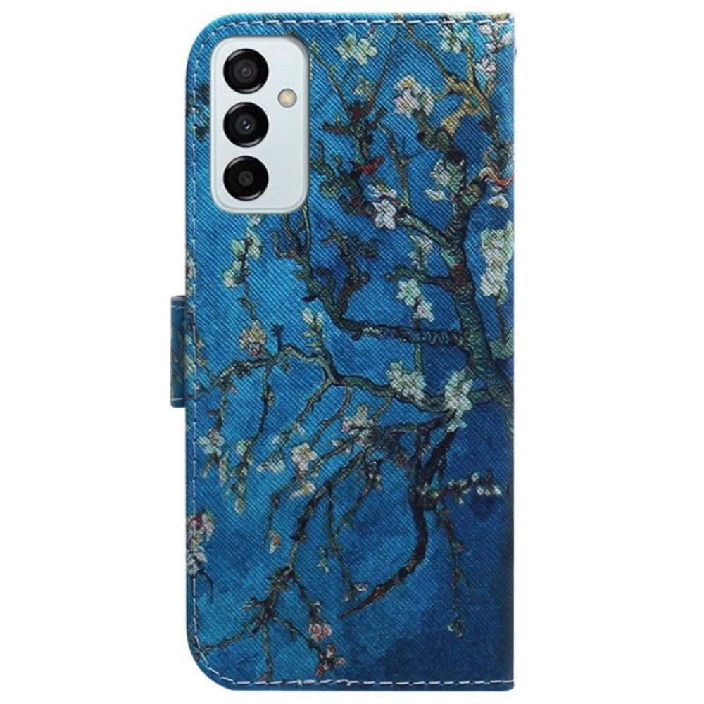 Flip Case Für Samsung Galaxy M13 Blühende Zweige