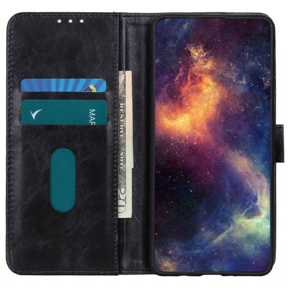 Flip Case Für Samsung Galaxy M13 Dreifarbiger Silberverschluss