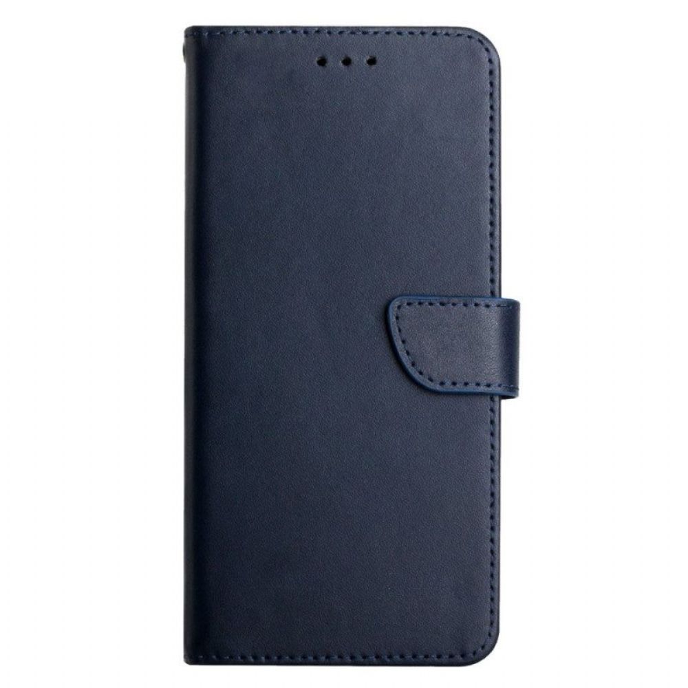 Flip Case Für Samsung Galaxy M13 Echtes Nappaleder