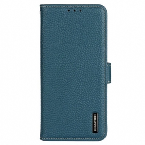 Flip Case Für Samsung Galaxy M13 Khazneh Litschi-leder