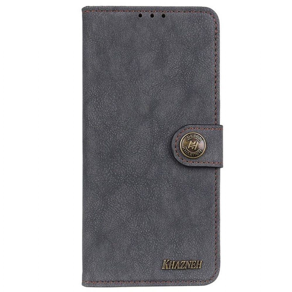 Flip Case Für Samsung Galaxy M13 Khazneh Spaltleder