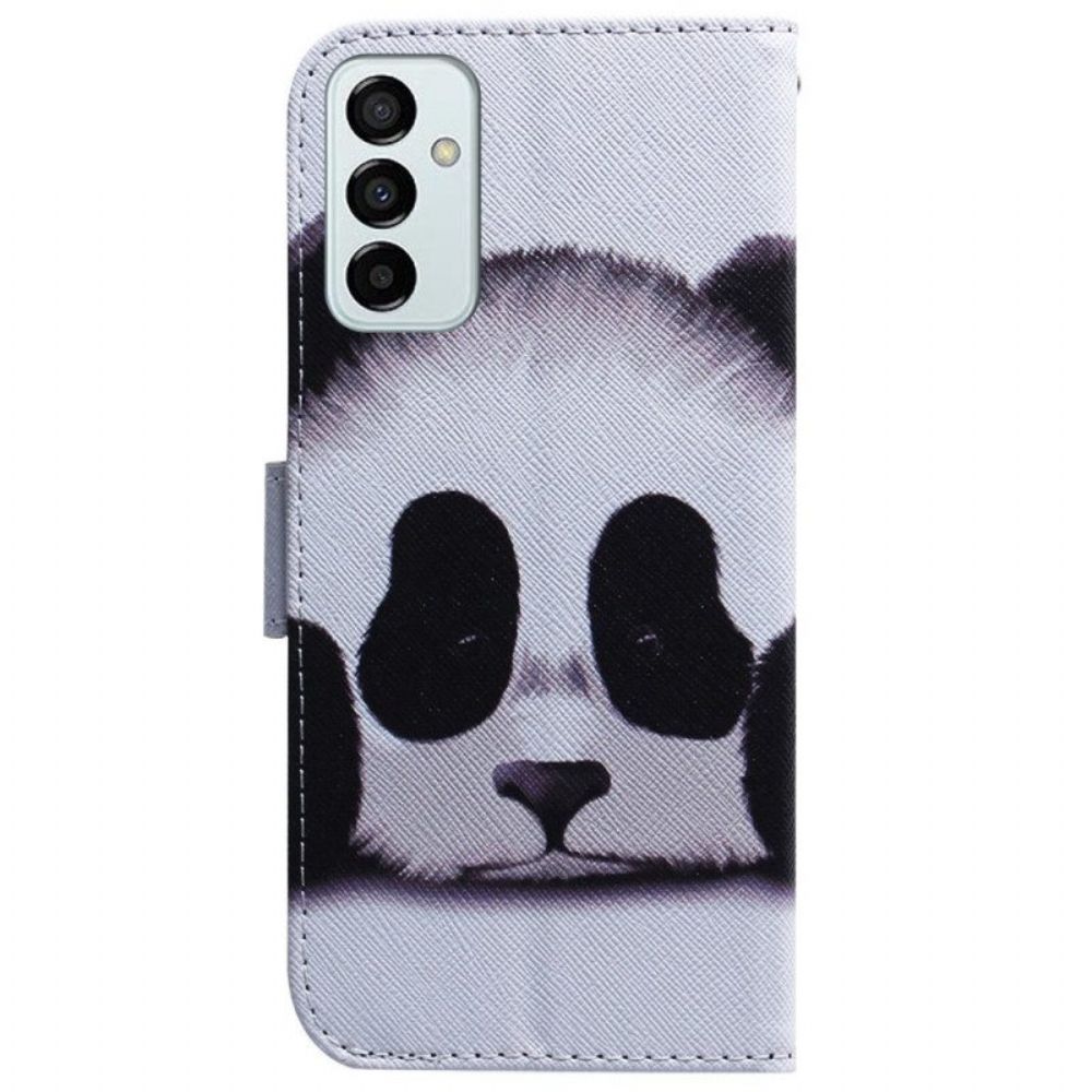 Flip Case Für Samsung Galaxy M13 Mit Kordel Riemchenpanda