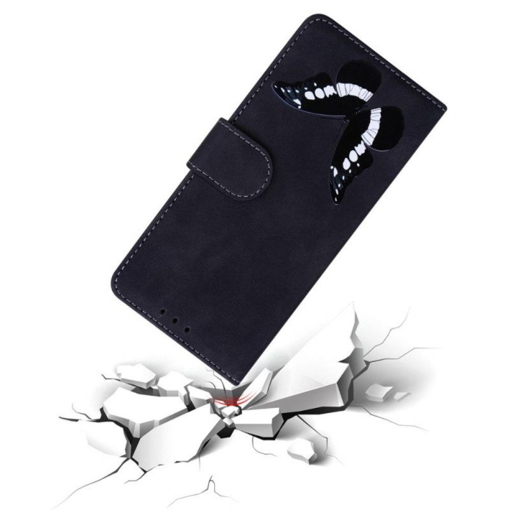 Flip Case Für Samsung Galaxy M13 Schmetterling