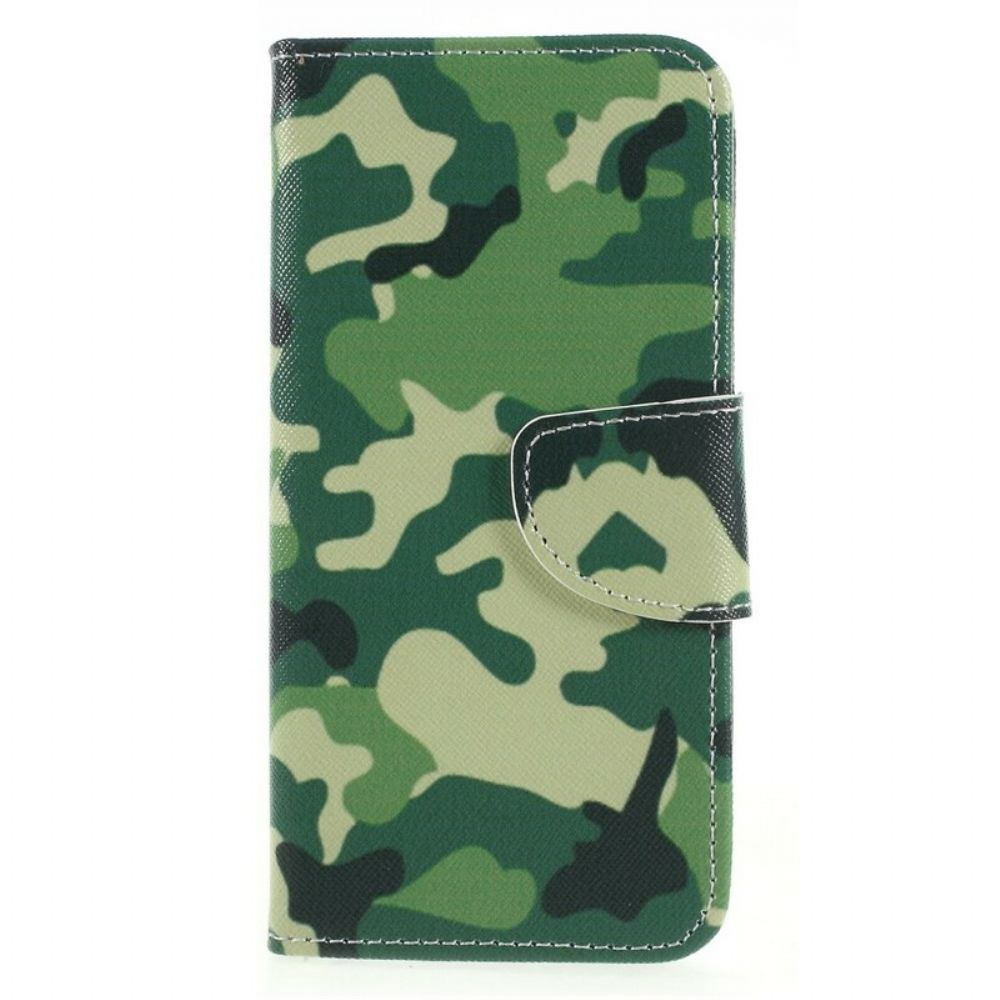 Flip Case Für Huawei P Smart Militärische Tarnung