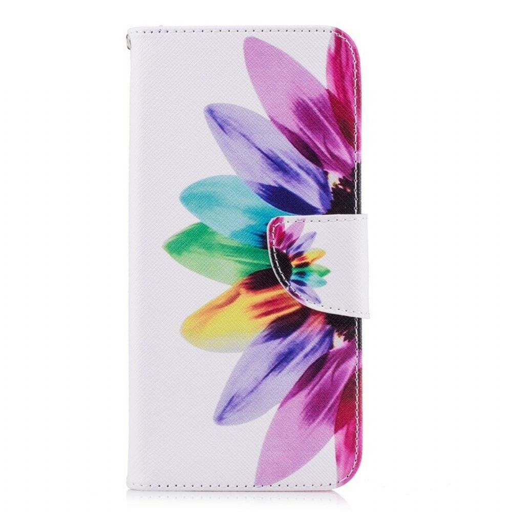 Lederhüllen Für Huawei P Smart Aquarell Blume