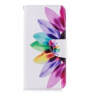 Lederhüllen Für Huawei P Smart Aquarell Blume