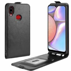 Flip Case Für Samsung Galaxy A10s Flip Case Faltbarer Ledereffekt