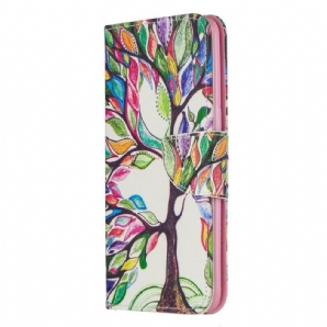 Flip Case Für Samsung Galaxy A10s Farbiger Baum